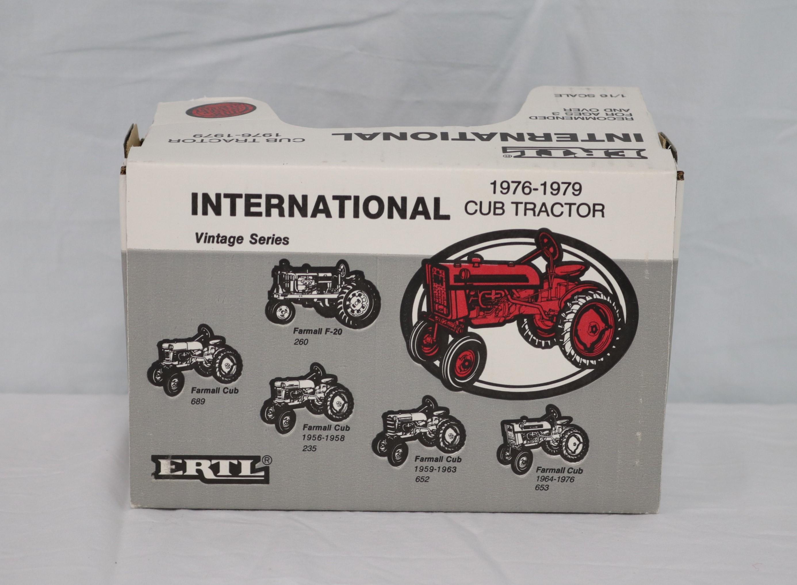 INTERNATIONAL CUB TRACTOR, ERTL 448, 1/16 SCALE