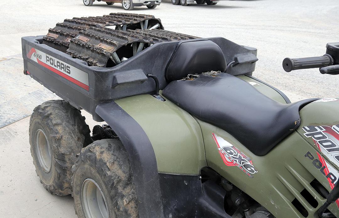 2003 Polaris Sportsman 500 6x6 on demand automatic variable transmission w/ manual dump and front ra