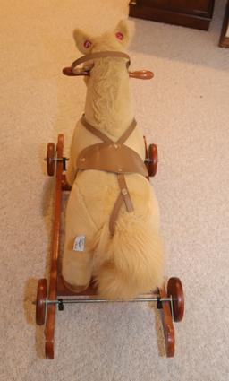 Chrisha Playful Plush rocking horse