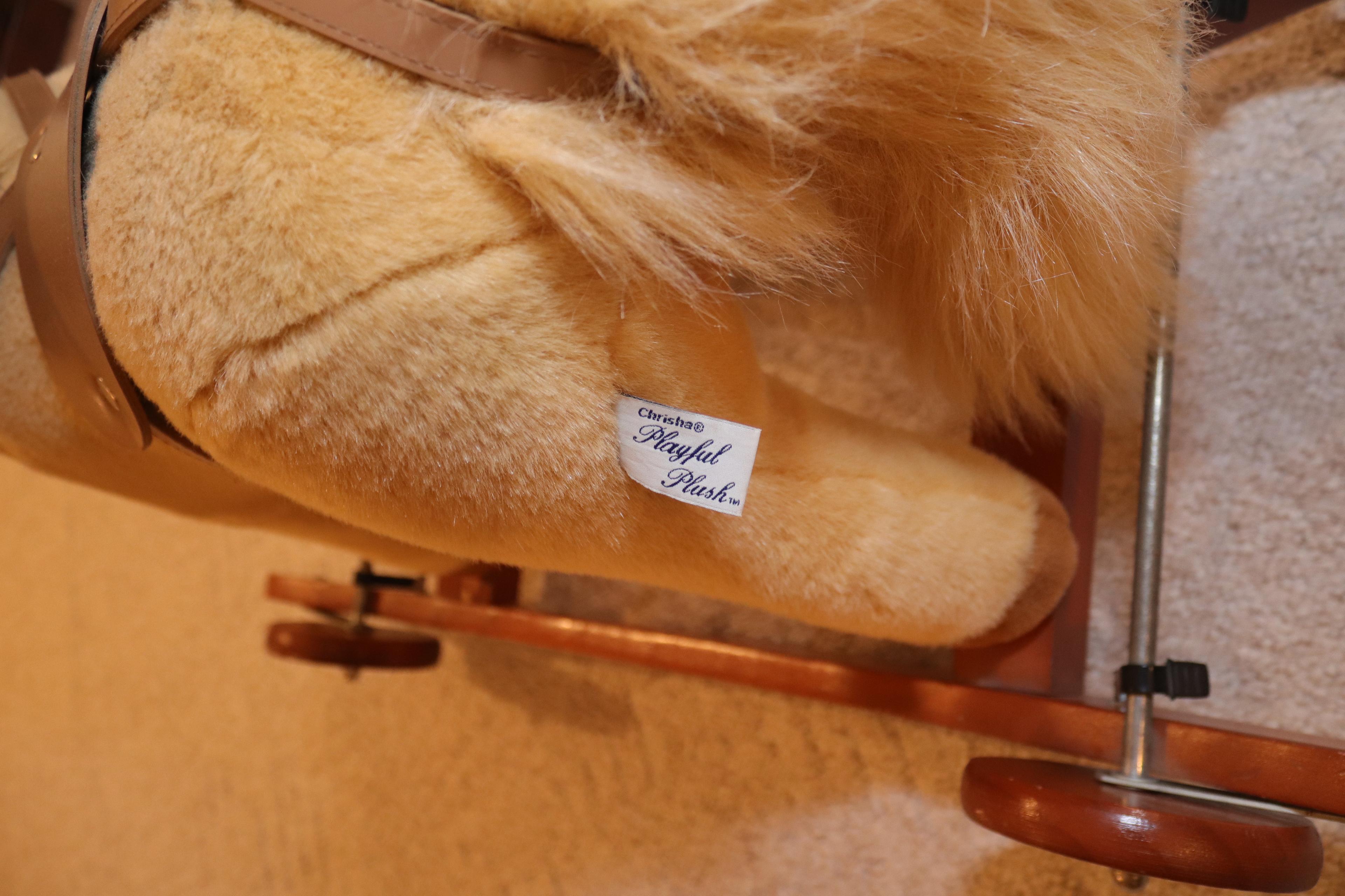 Chrisha Playful Plush rocking horse