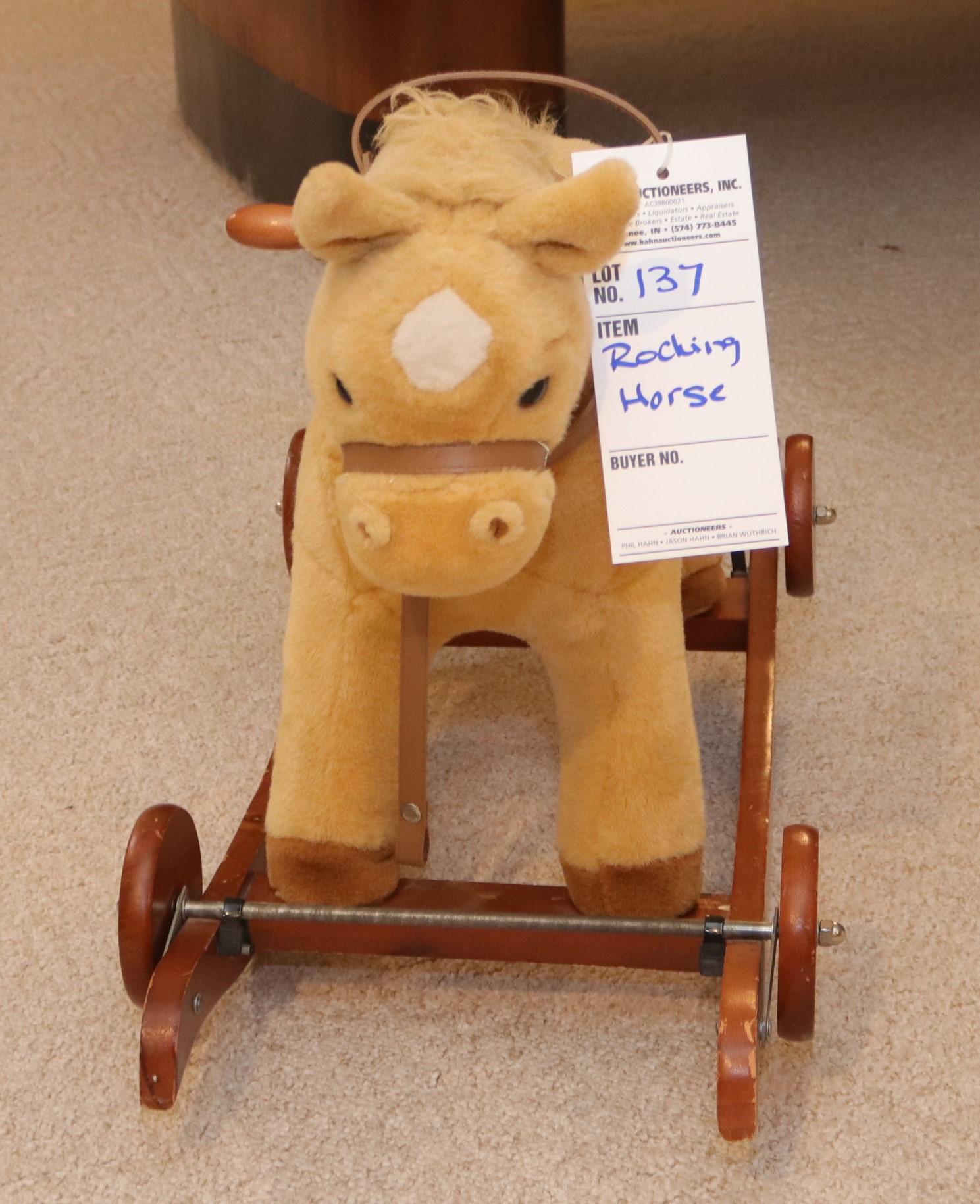 Chrisha Playful Plush rocking horse