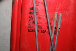 Husky ratchet and socket set and Anthes Truckflar road flare set