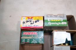 (1) box of slugs, (3)full and (2) partial boxes of 12 ga.