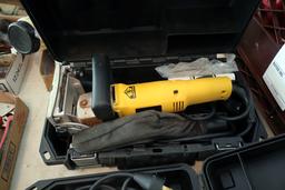 Dewalt drill, Dewalt plate jointer, and misc. biscuits and other