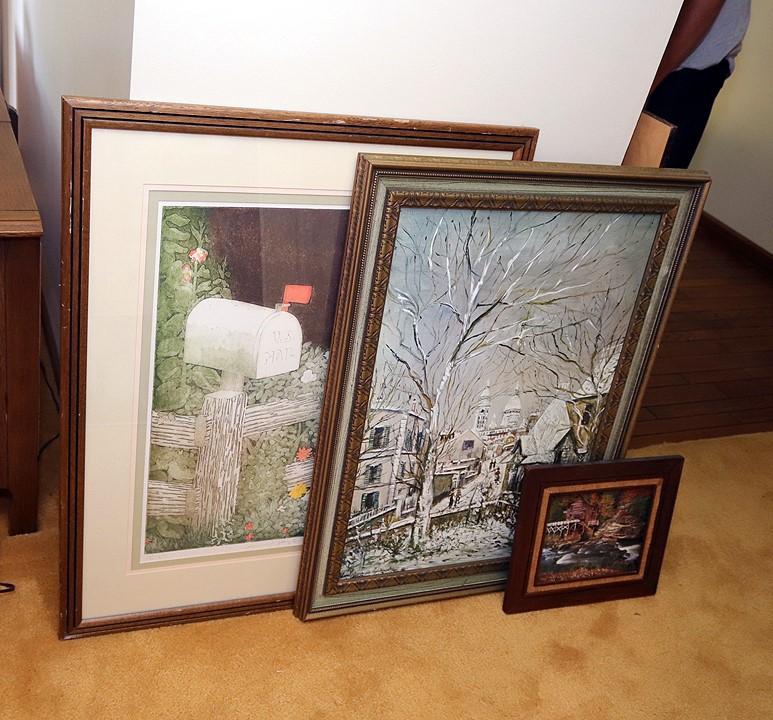 Lot of misc. paintings, prints, wall décor