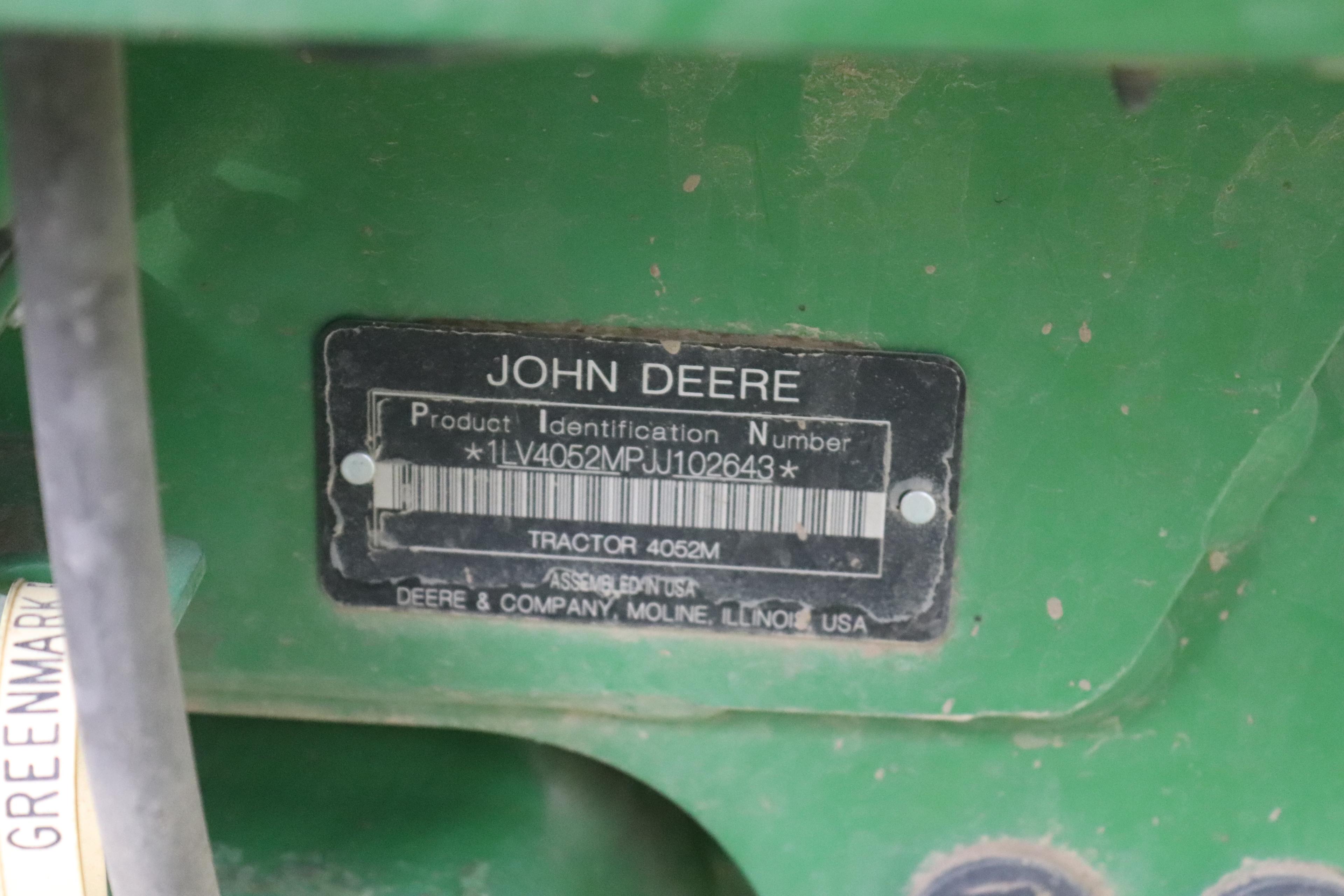 John Deere 4052M Utility Tractor