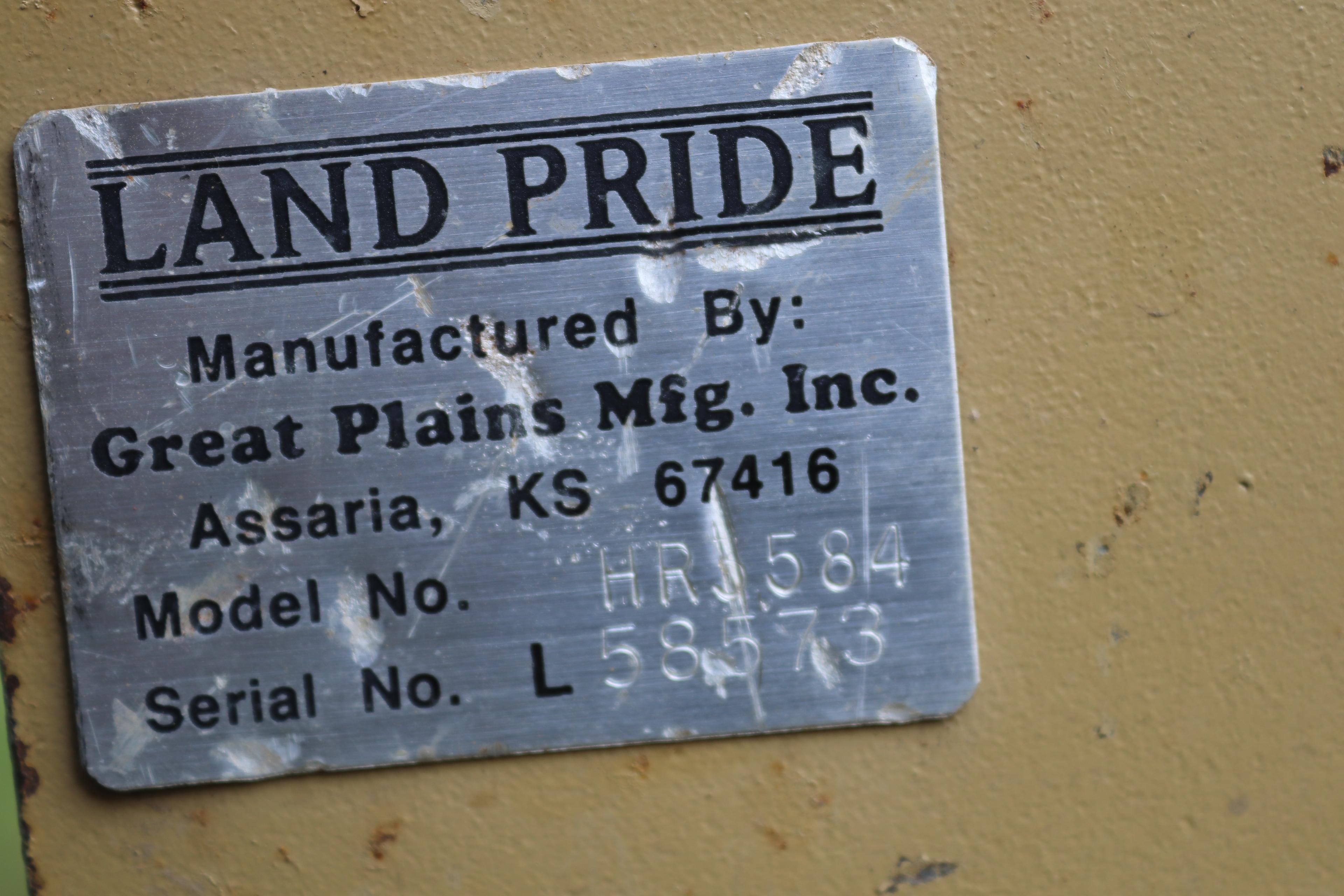 Land Pride Model HR3584