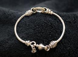 David Wyser SS and 18K gold Bracelet