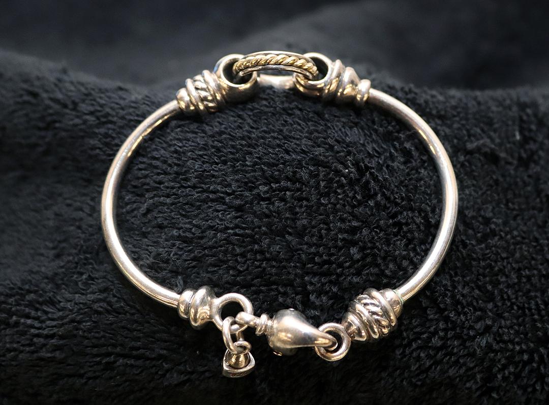 David Wyser SS and 18K gold Bracelet