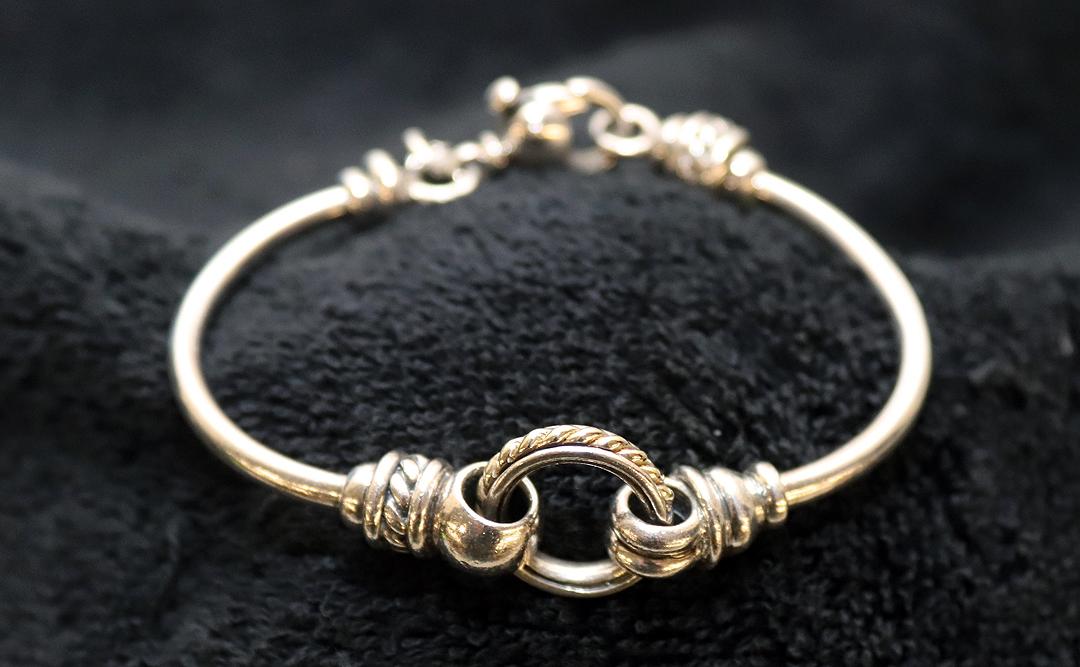 David Wyser SS and 18K gold Bracelet