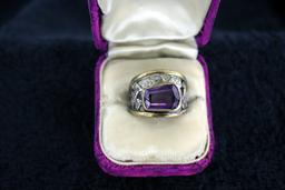 Amethyst Stone Ring