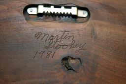 Vintage Pipe Holder w/Pipes and other items