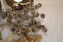 Pinecone Tree, Wreath and Other Christmas Items