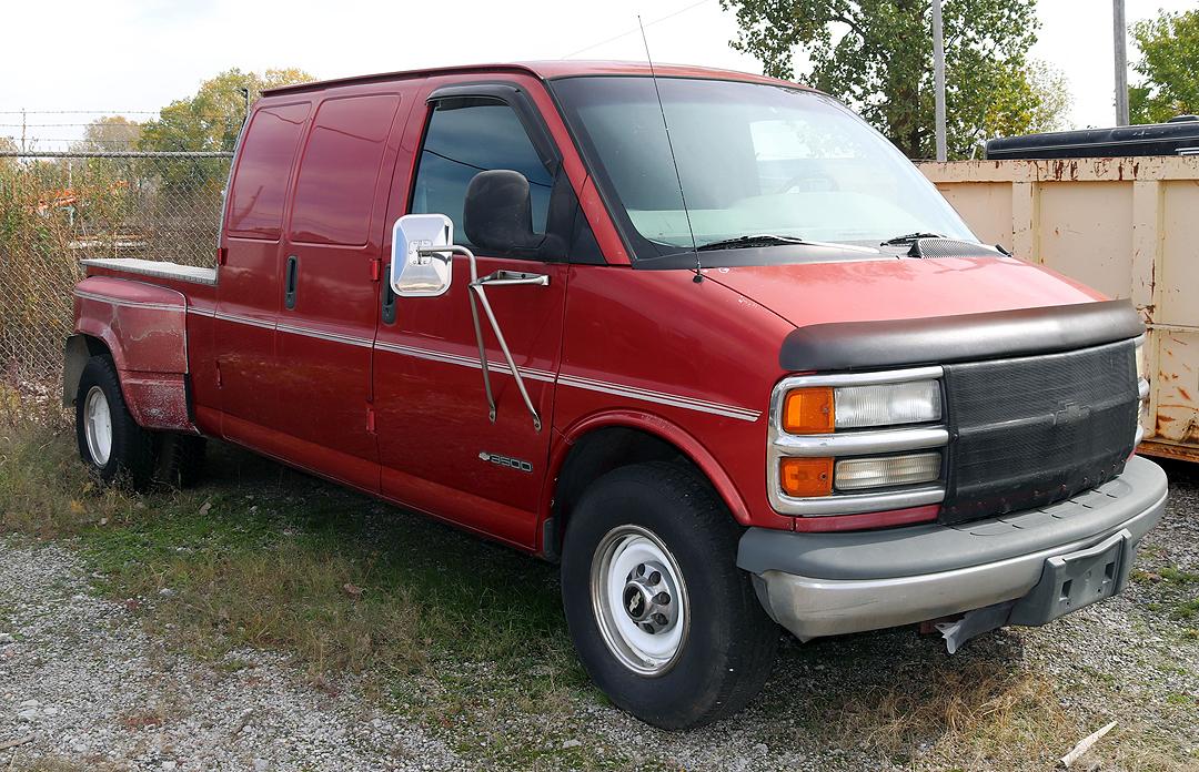 1997 Chevy 3500 Diesel Van/Truck VIN 1GCHG39F8V1088756