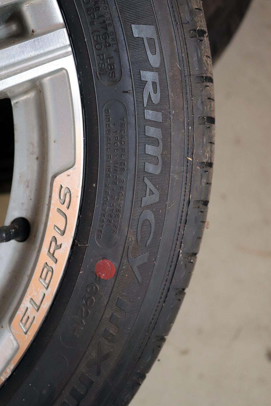 Set of 4 Michelin Tires 245/45R18 on Elbrus Rims