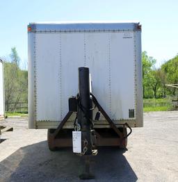 KIEFER HEAVY DUTY TANDEM AXLE GOOSENECK TRAILER 14' FRAME W/ MORGAN ENCLOSED ROLL UP REAR DOOR TRUCK