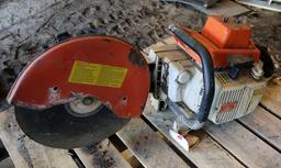 STIHL MODEL TS 760AV 12" BLADE GAS POWERED MASONARY SAW