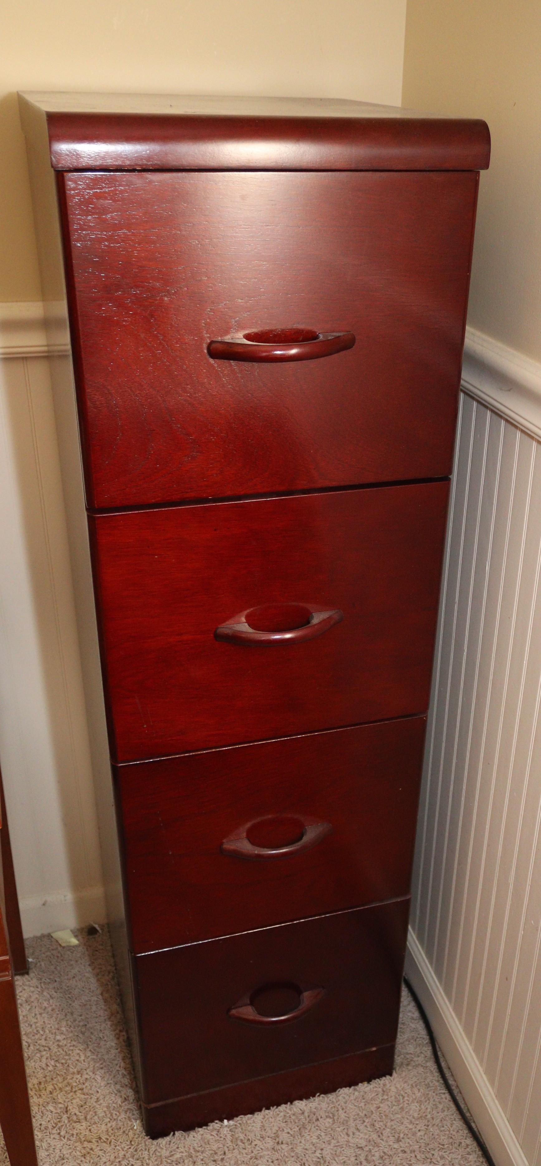 WOOD FILE CABINET