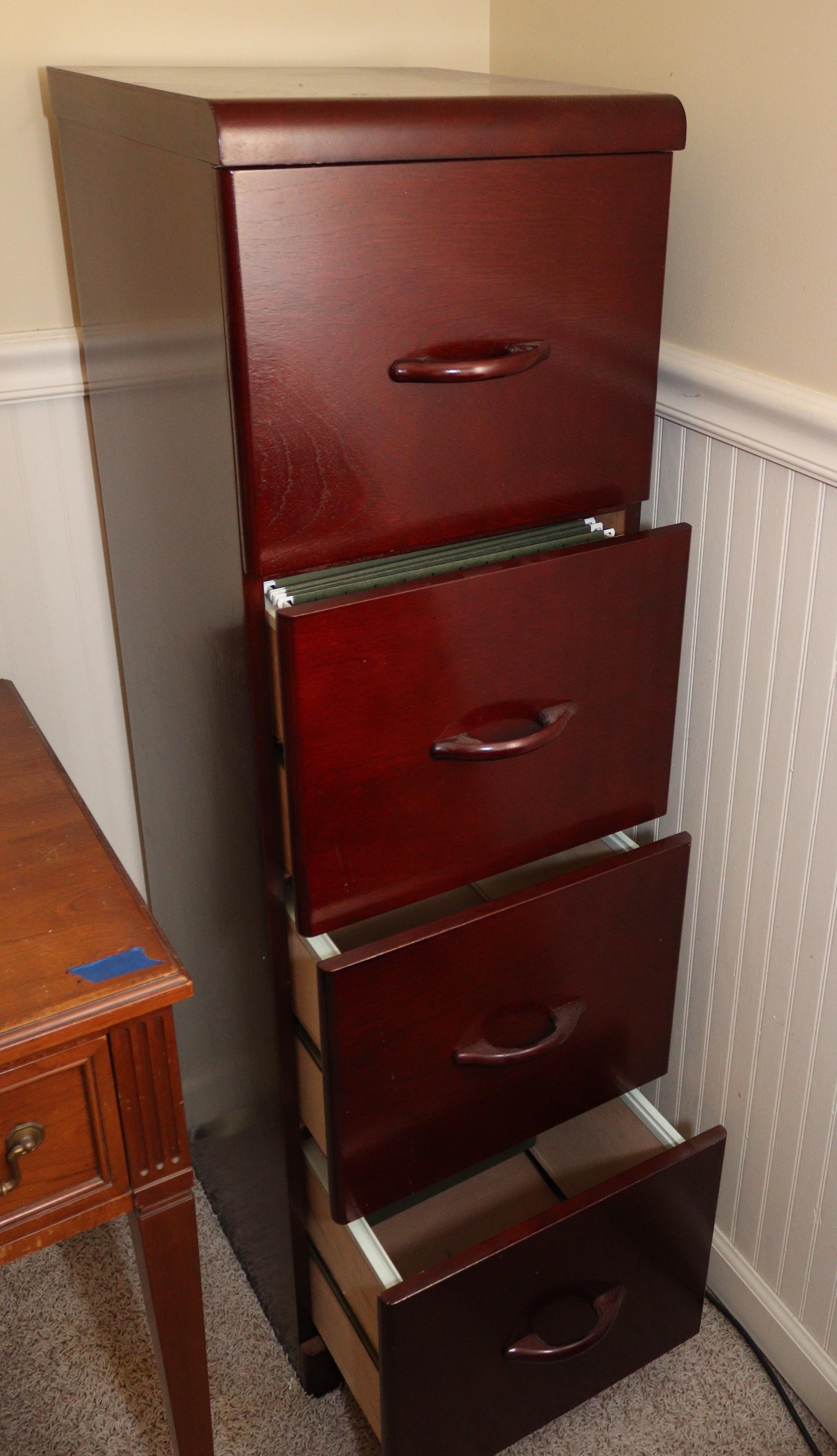 WOOD FILE CABINET
