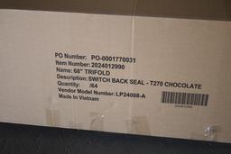 68" Trifold, Switchback Seal T270 Chocolate