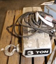 3-Ton Dearborn 3-Phase Hoist, Works