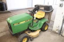 John Deere Model 160 Riding Lawn Tractor with Rear Bagger, 42" Deck, FB460 V Engine, Does Not Run
