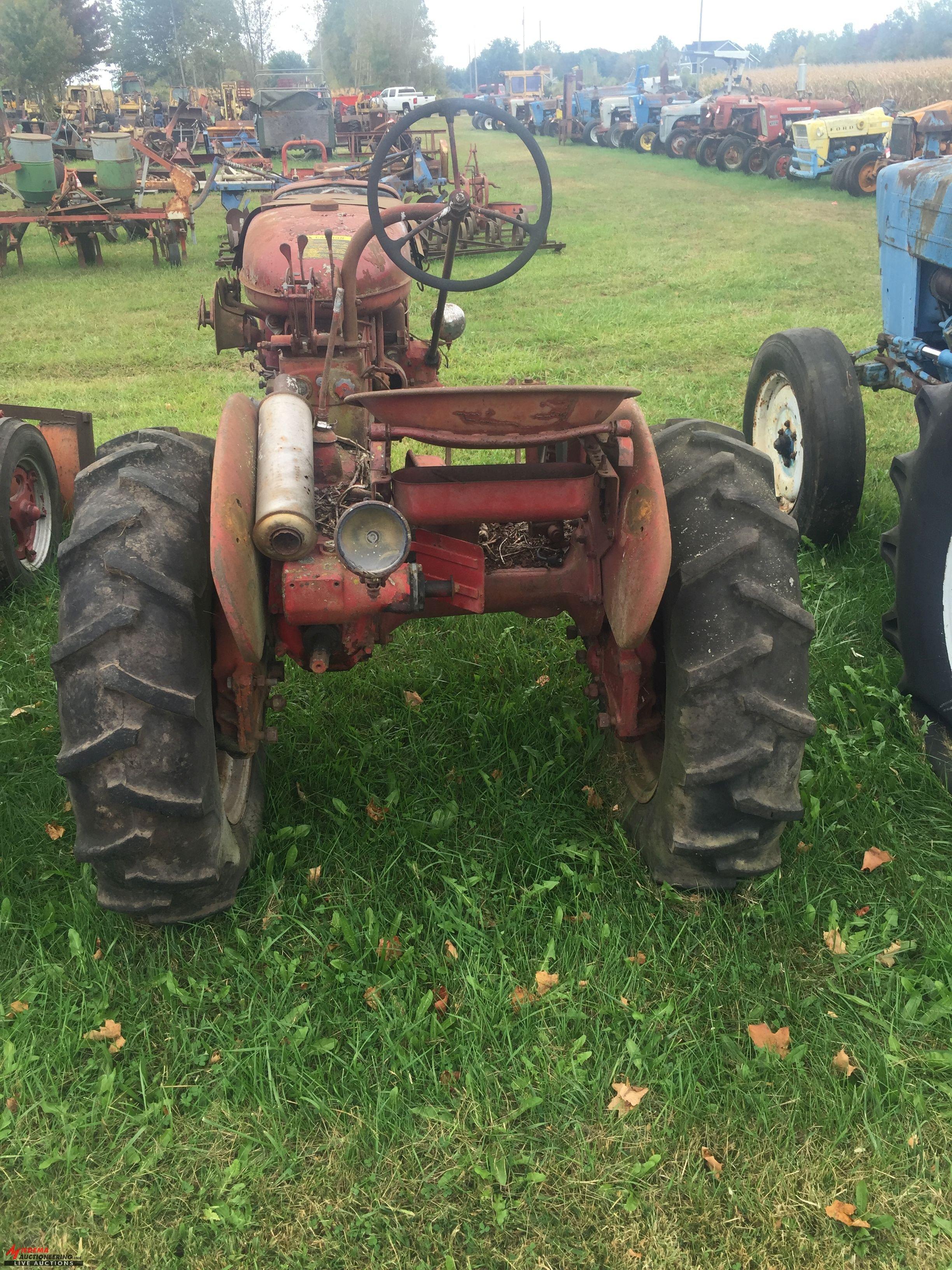 MCCORMICK FARMALL SUPER A TRACTOR, PTO, NOT COMPLETE, MISSING CYLINDER HEADS, POSSIBLY MORE, NON RUN