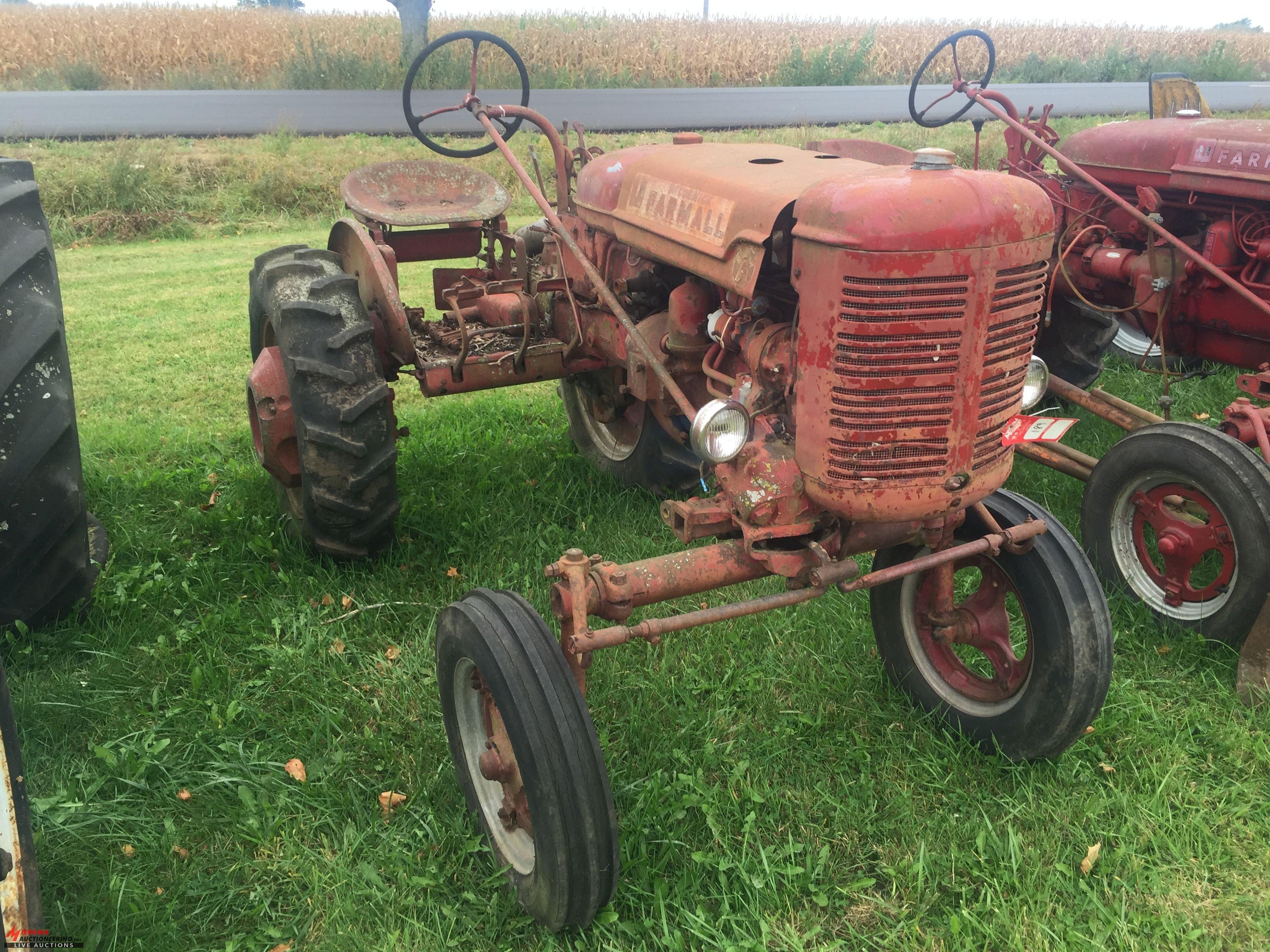 MCCORMICK FARMALL SUPER A TRACTOR, PTO, NOT COMPLETE, MISSING CYLINDER HEADS, POSSIBLY MORE, NON RUN