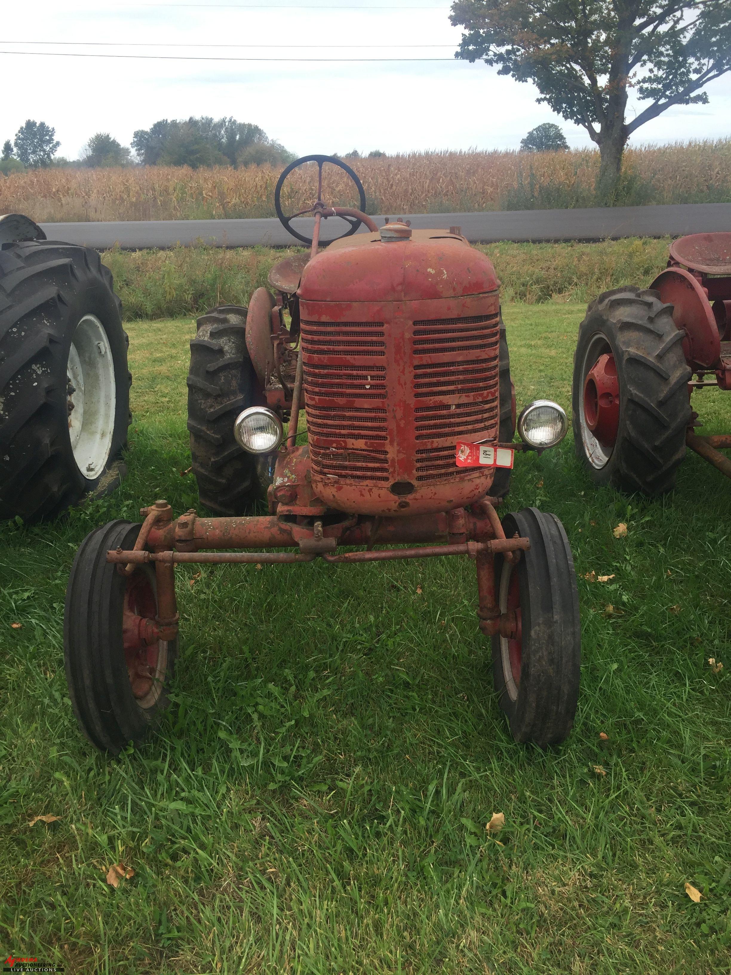 MCCORMICK FARMALL SUPER A TRACTOR, PTO, NOT COMPLETE, MISSING CYLINDER HEADS, POSSIBLY MORE, NON RUN