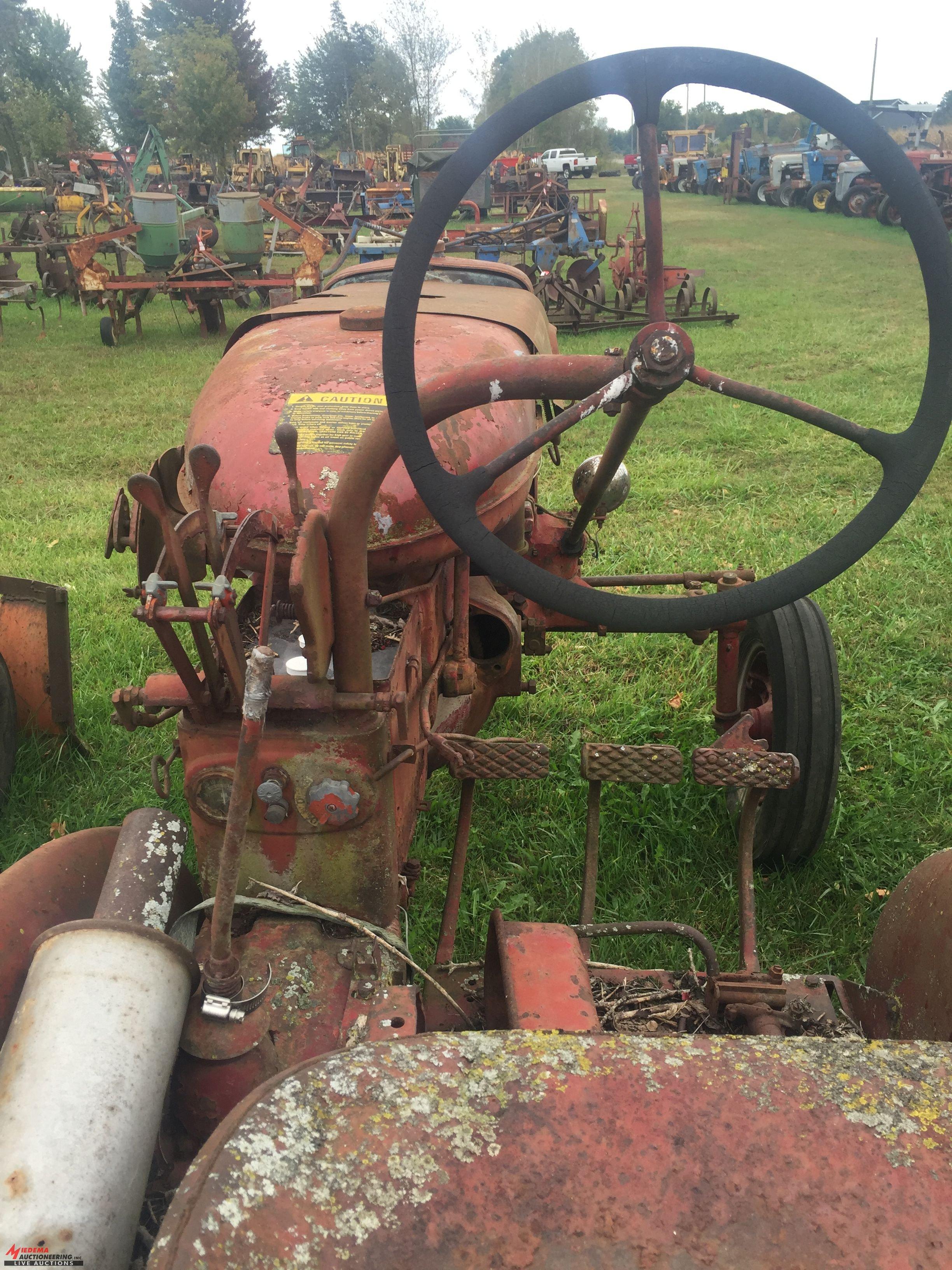 MCCORMICK FARMALL SUPER A TRACTOR, PTO, NOT COMPLETE, MISSING CYLINDER HEADS, POSSIBLY MORE, NON RUN