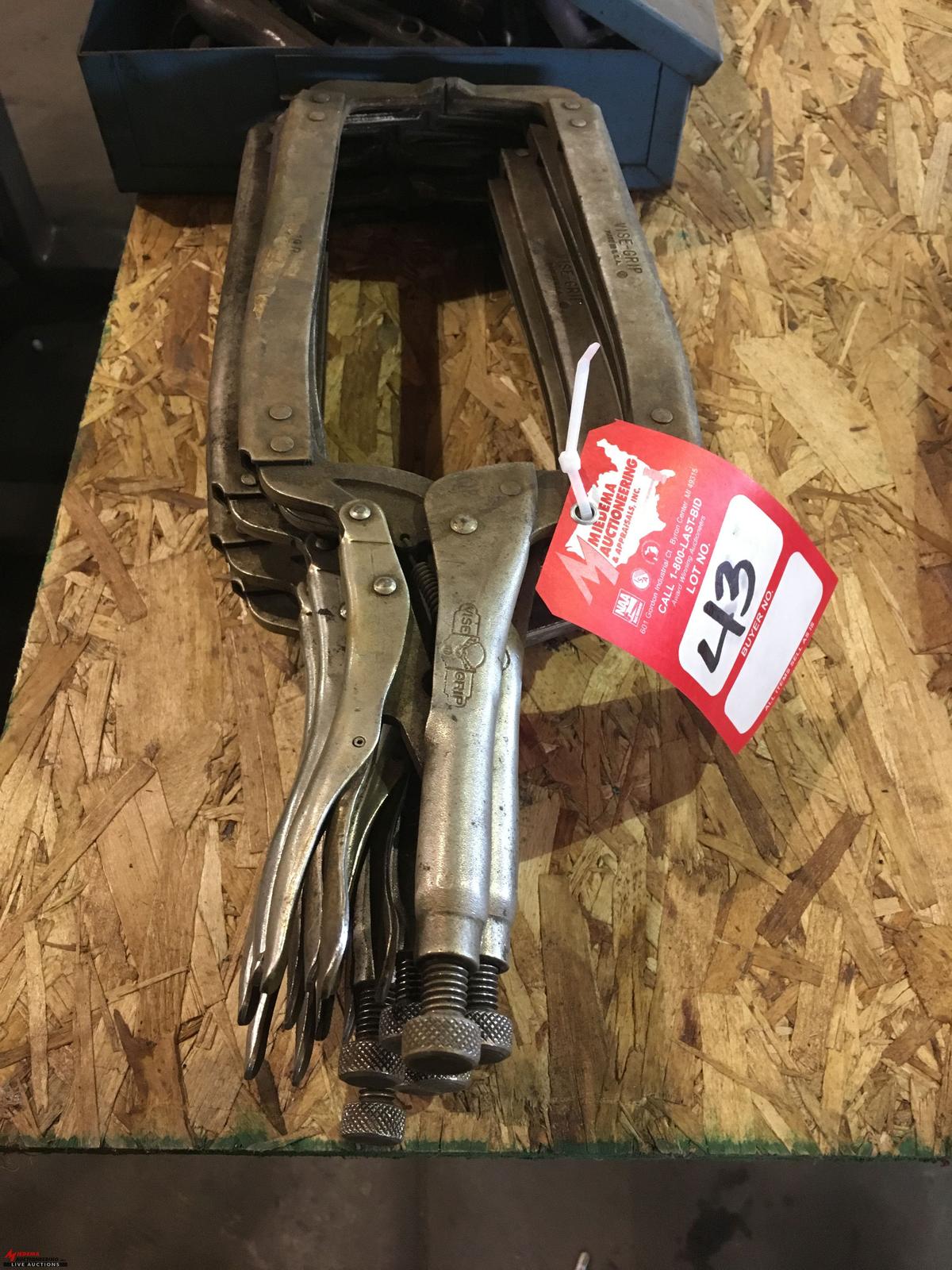 ASSORTED VISE GRIP CLAMPS (BID PRICE  X 7)