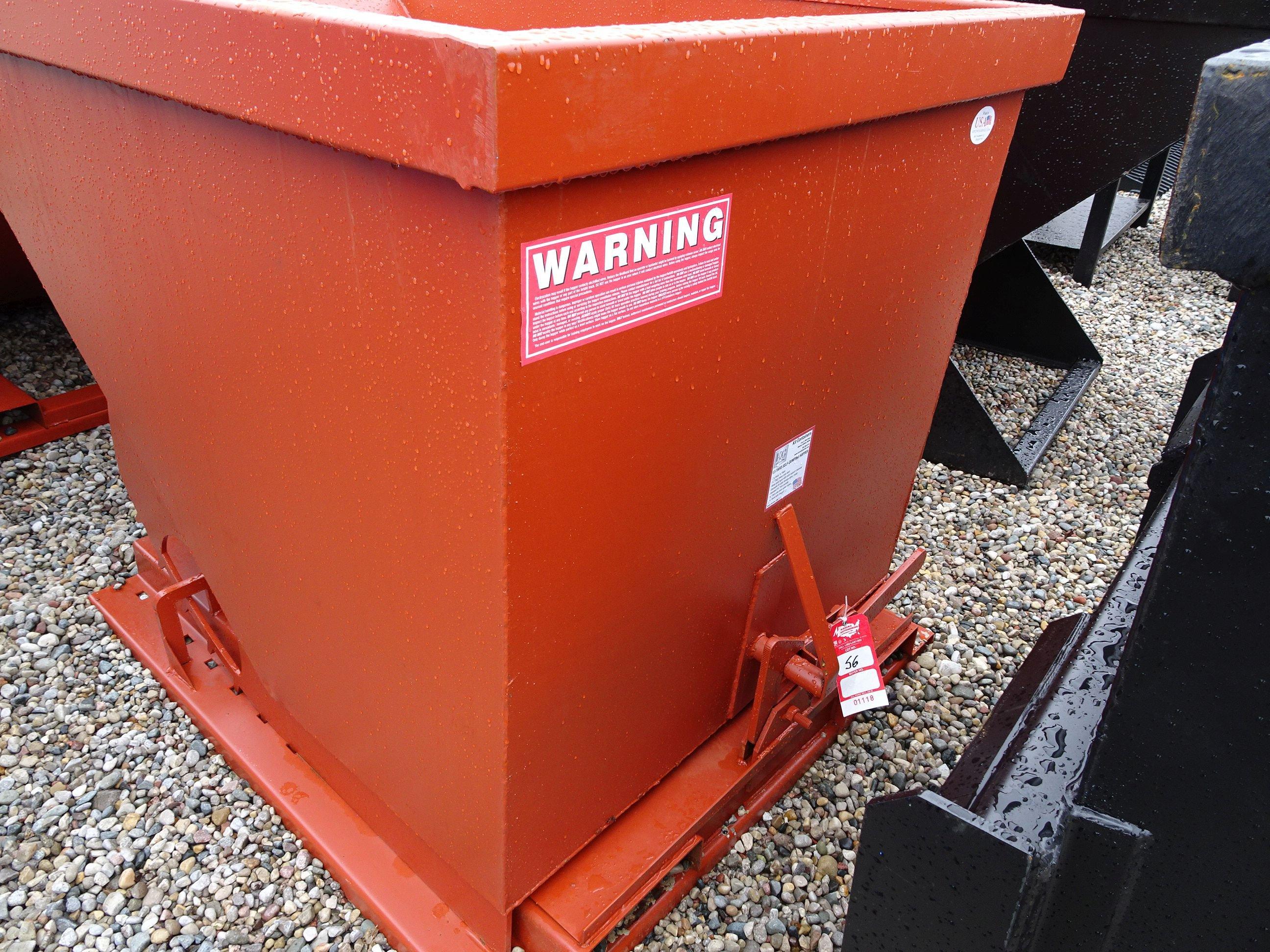 1.5 YARD SELF DUMPING HOPPER