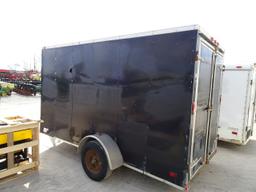 2006 FOREST RIVER SINGLE AXLE ENCLOSED TRAILER, 6' x 14', REAR SWING DOORS,