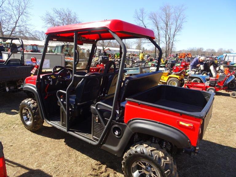 2010 BMX 500CC 4-SEATER UTV, 4x4, FRONT WINCH, 12V, 644 MILES/HOURS SHOWING