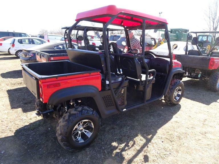 2010 BMX 500CC 4-SEATER UTV, 4x4, FRONT WINCH, 12V, 644 MILES/HOURS SHOWING