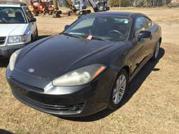 2007 HYUNDAI TIBURON, 2 DOOR, AUTO TRANS, PW/PL/PM, CD PLAYER, CLOTHER INTE