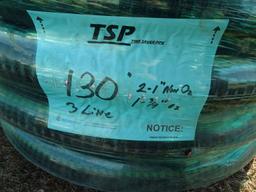 130' OF 3-LINE 2-1'' 1-3/4'' PEX PIPE INSULATED