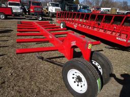 NEW 625 ROUND BALE TRAILER WITH ROAD RUNNER HITCH, S/N 62501831402