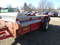 H & S 270 MANURE SPREADER, PTO DRIVEN, HYDRAULIC END GATE, PIN HITCH, S/N 3