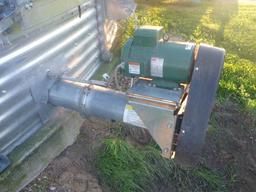 SUPERIOR MFG 10,000 BUSHEL GRAIN BIN, GALVANIZED STEEL, UNLOAD AUGER WITH D