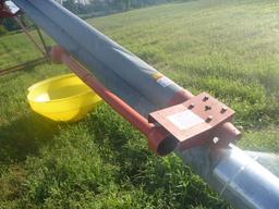 FETERL GRAIN AUGER, APPROX 10'' x 61', 540 PTO DRIVEN, POLY HOPPER, 205/75R1