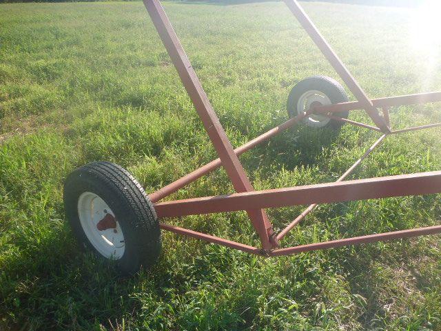 FETERL GRAIN AUGER, APPROX 10'' x 61', 540 PTO DRIVEN, POLY HOPPER, 205/75R1