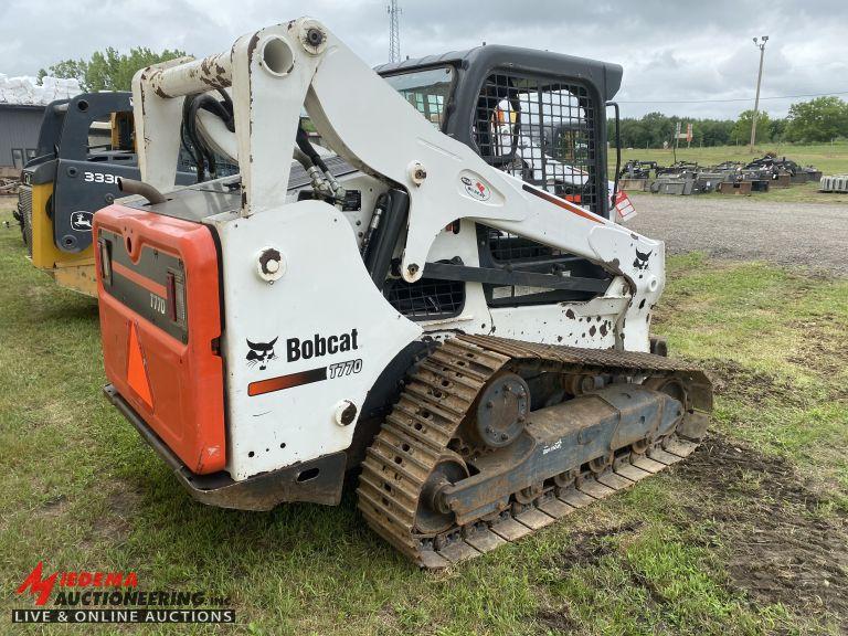 2012 BOBCAT T770 STEEL TRACK SKID STEER, FORESTRY ADDITION,  AUX HYDRAULICS