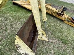 HYDRO-MAC BACKHOE ATTACHMENT, 4' BUCKET, 17'' BUCKET, 3PT, 1 REBUILT CYLINDER