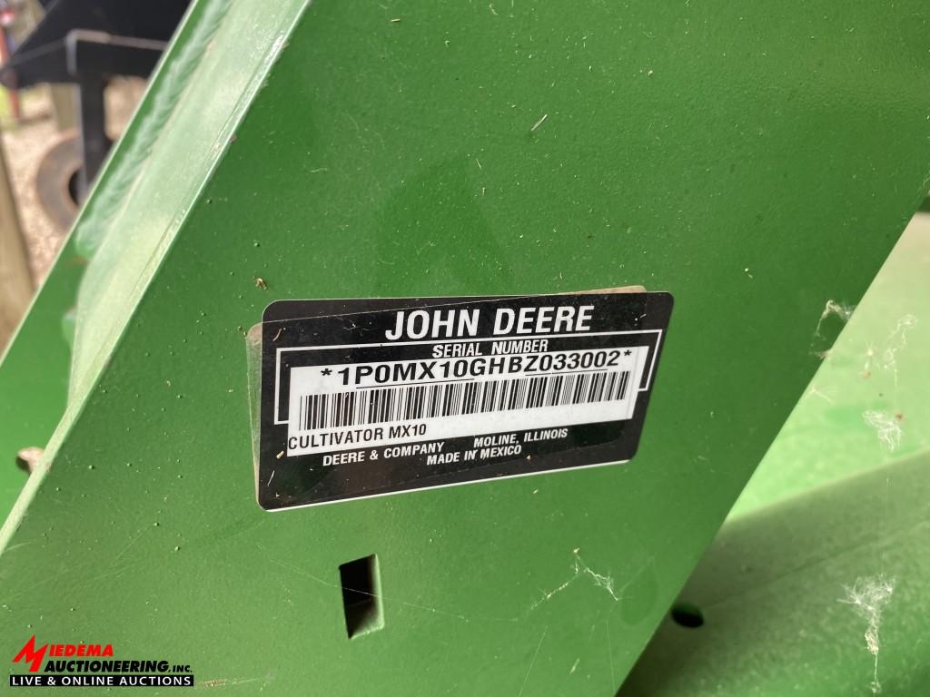 JOHN DEERE MX10 ROTARY MOWER, 10', S/N: 1P0MX10GHBZ033002