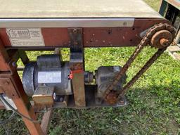 BEI TILT BELT CONVEYOR FOR BLUEBERRIES, 36'' X 8'