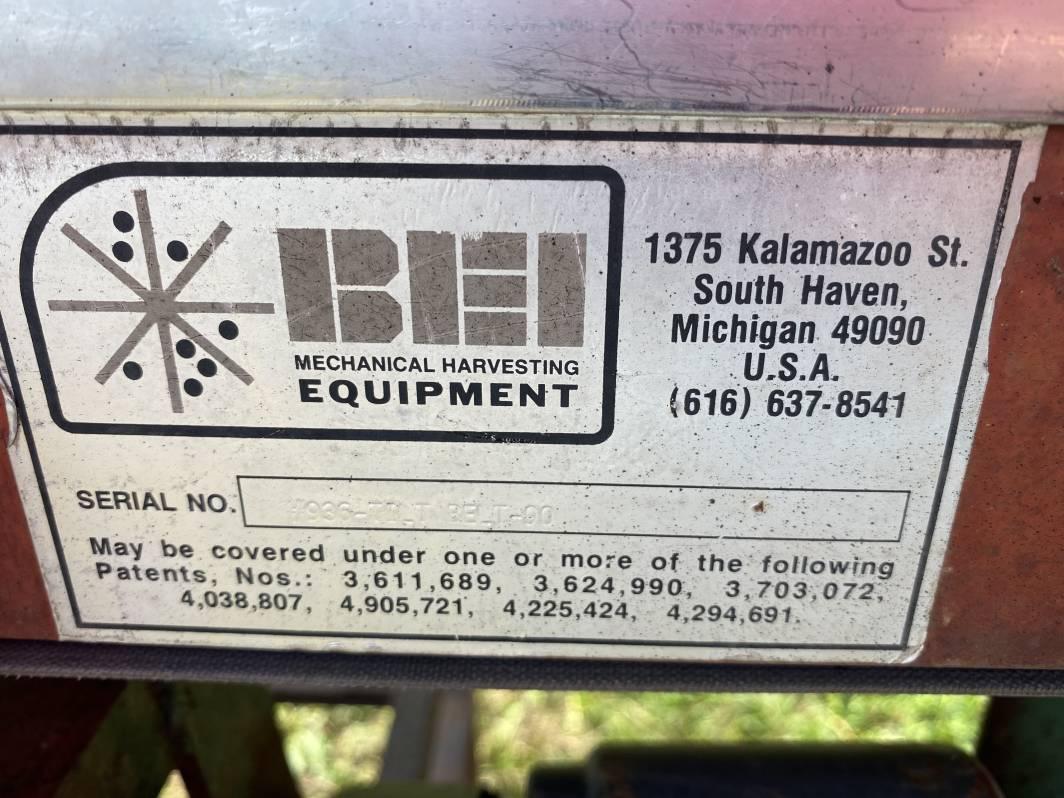 BEI TILT BELT CONVEYOR FOR BLUEBERRIES, 36'' X 8'