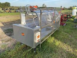 NEW PRODUCE PACKING BARREL WASHER, 30'' X 8' VARIABLE SPEED