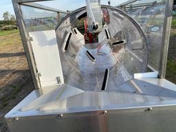 NEW PRODUCE PACKING BARREL WASHER, 30'' X 8' VARIABLE SPEED