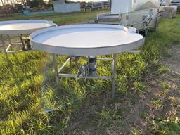 NEW PRODUCE PACKING 5' ROTARY TABLE, STAINLESS